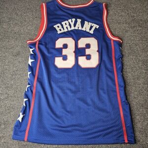 Kobe Bryant McDonald's All American Basketball Jersey Blue Size Medium Mamba